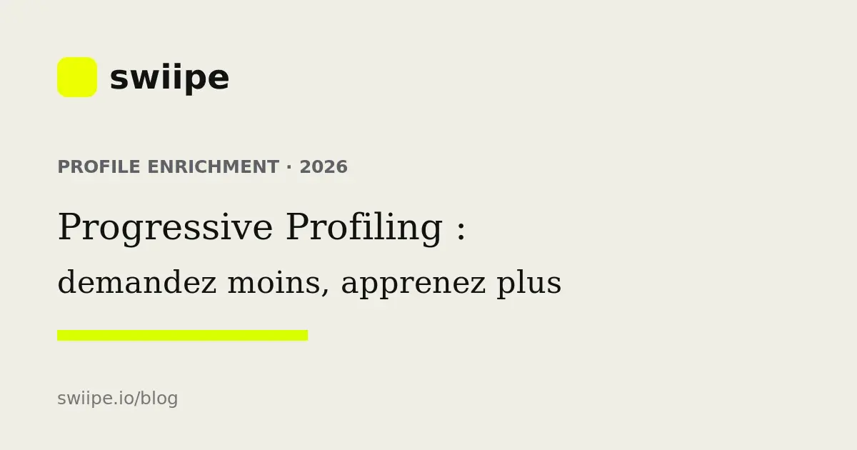 Progressive Profiling comparant un formulaire long à un profil client enrichi progressivement